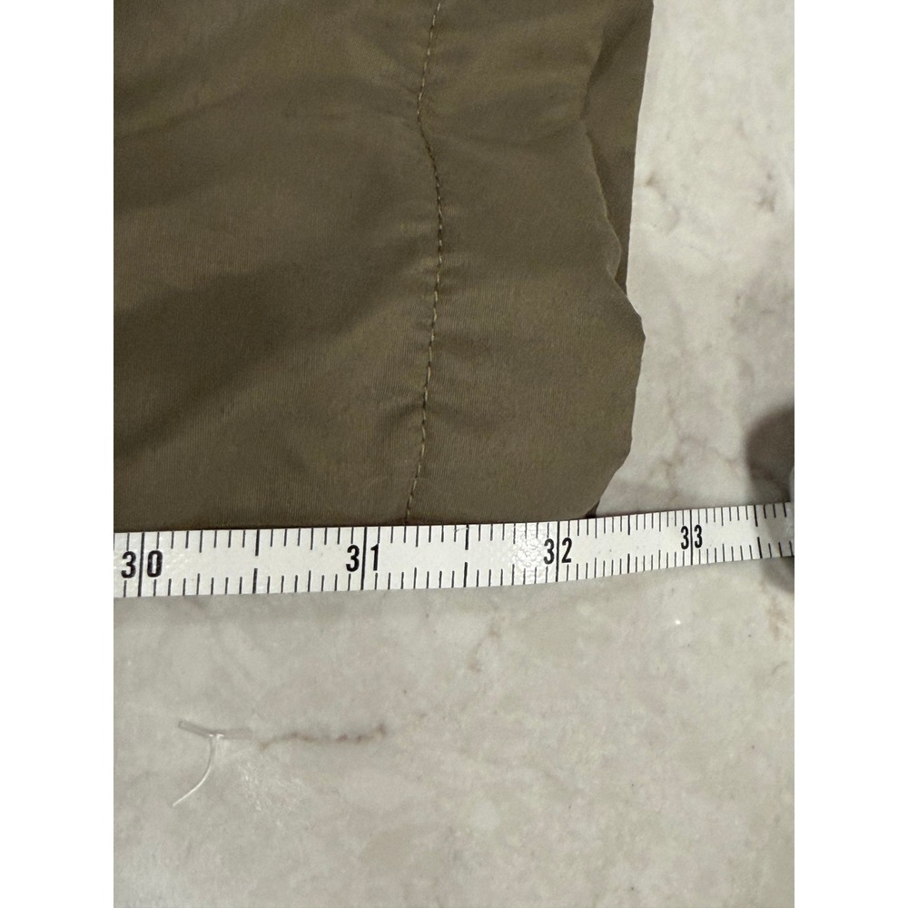 Vintage IZOD Mens Khaki Windbreaker Pants Mesh Lined Track Joggers Large - Picture 7 of 8
